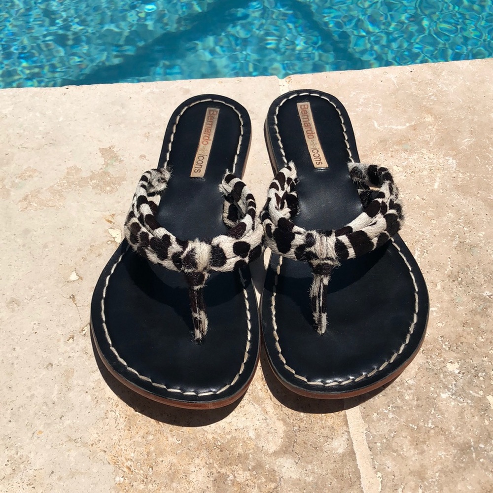 Bandolino animal print sandals.
